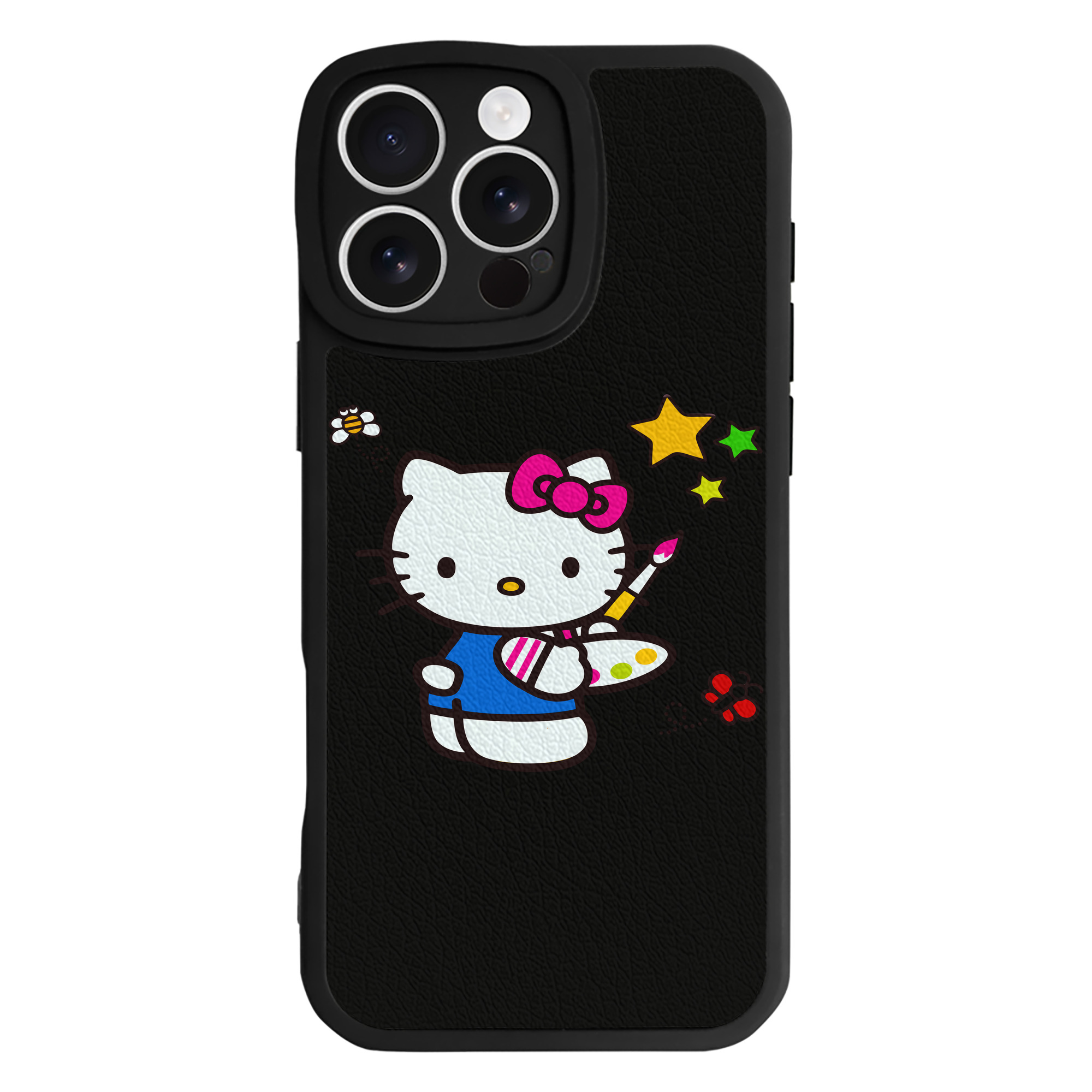 （画像用） Hello Kitty ハローキティ 【iPhone 16シリーズ対応】シリコンスマホケース（レザー調） 材質：シリコン